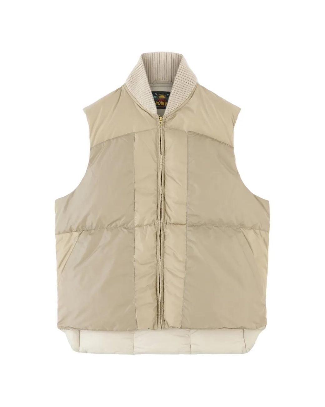 Fortela Natural Quilted-Pattern Gilet for men