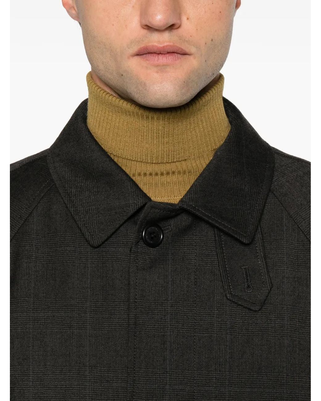DUNST Black Manteau À Carreaux