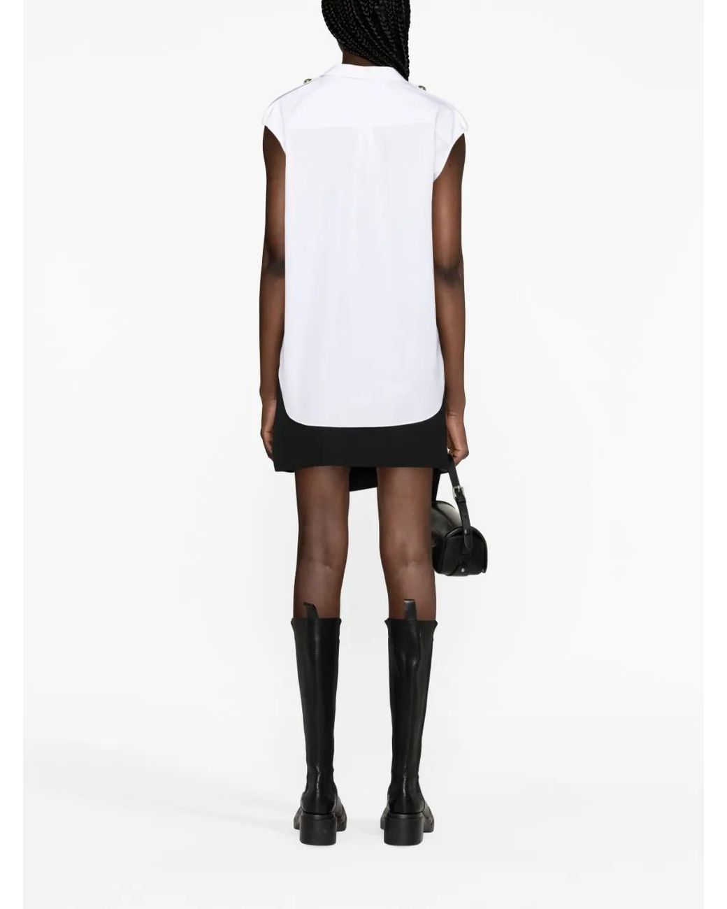McQueen White Military-pocket Shirt