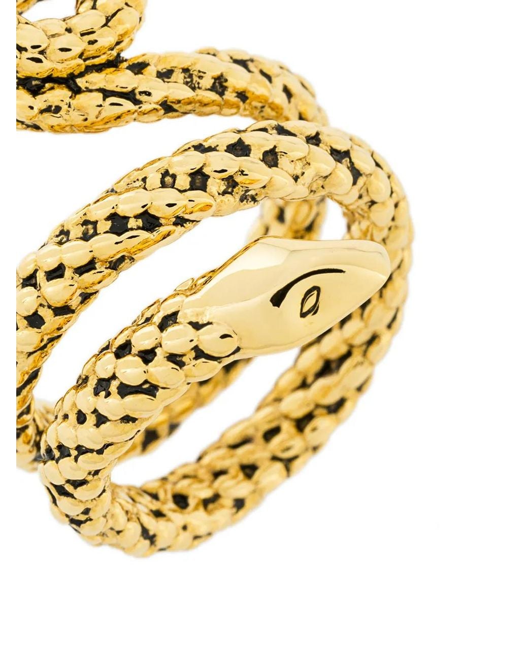 Aurelie Bidermann Wrap-Around Snake Ring in Metallic | Lyst