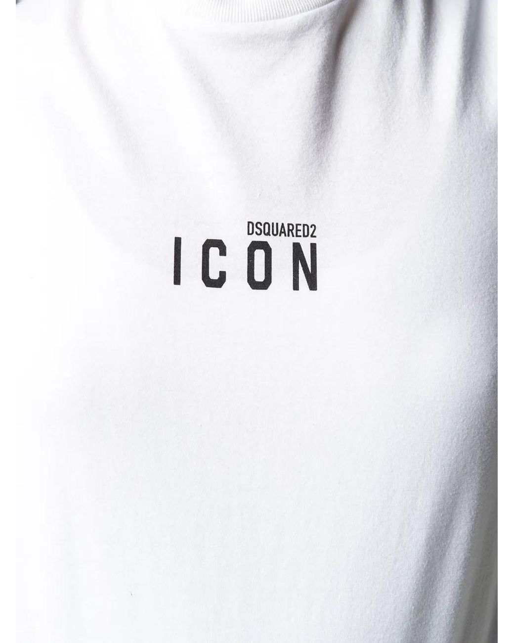 DSquared² White Printed Logo T-Shirt