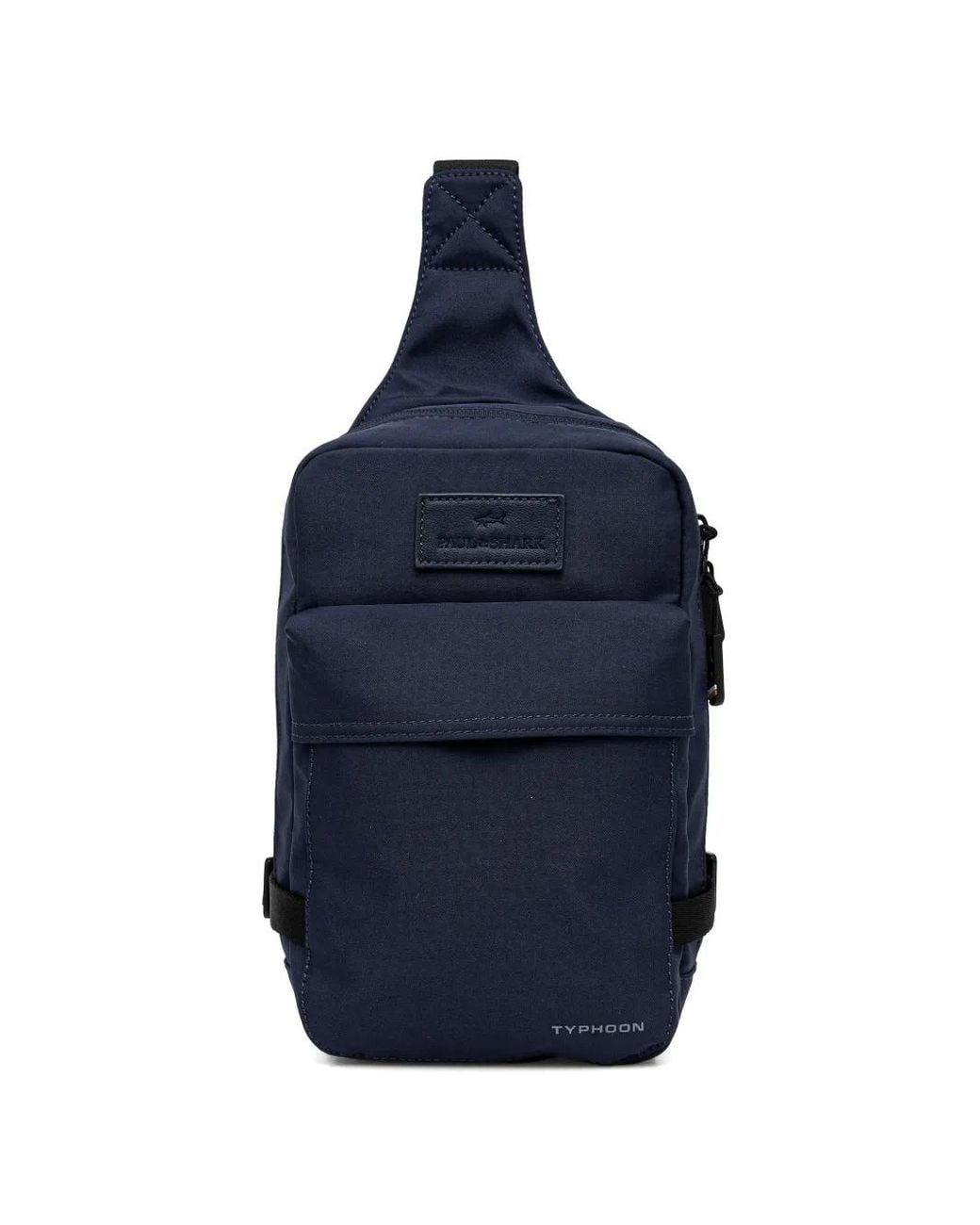 Paul & Shark Blue Logo-Patch Belt Bag for men