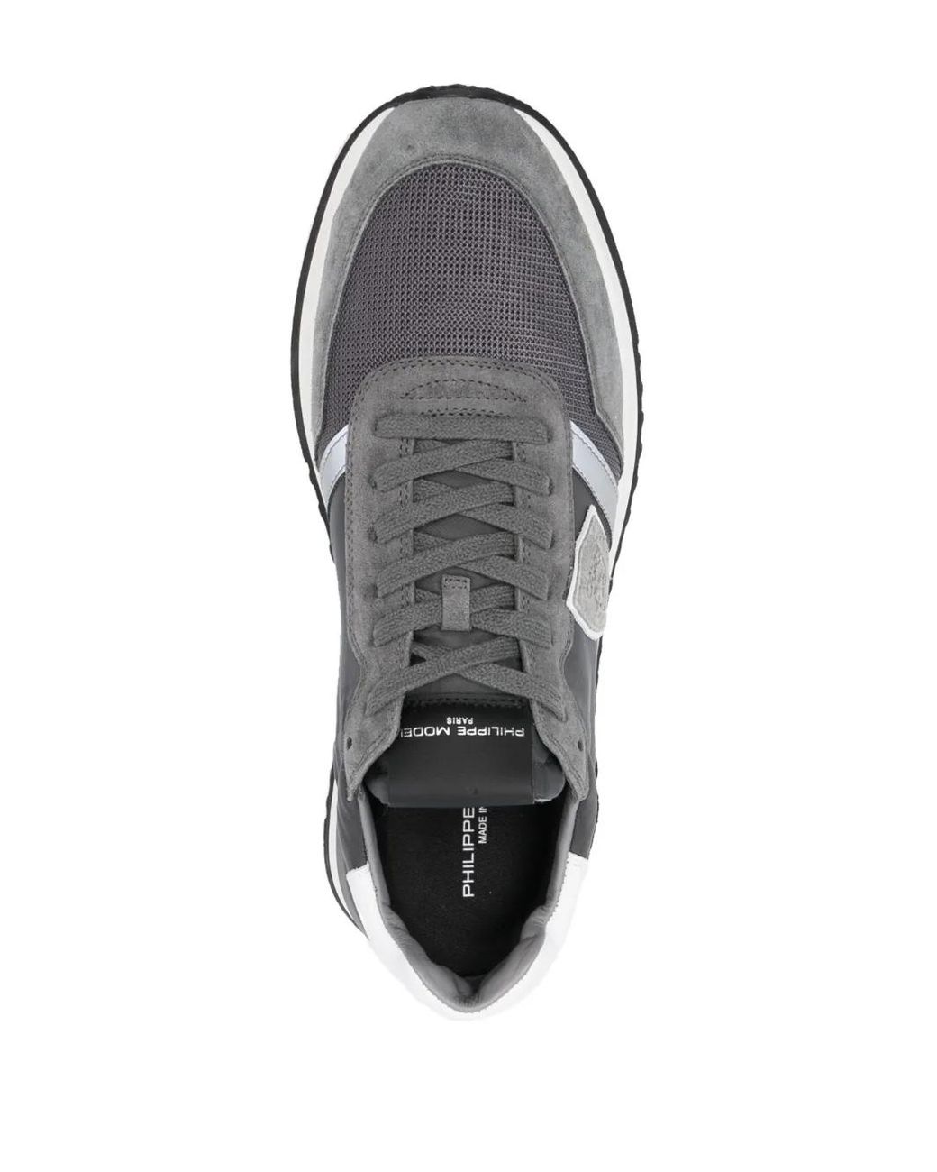 Philippe Model White Tropez 2.1 Running Sneakers - Anthracite for men