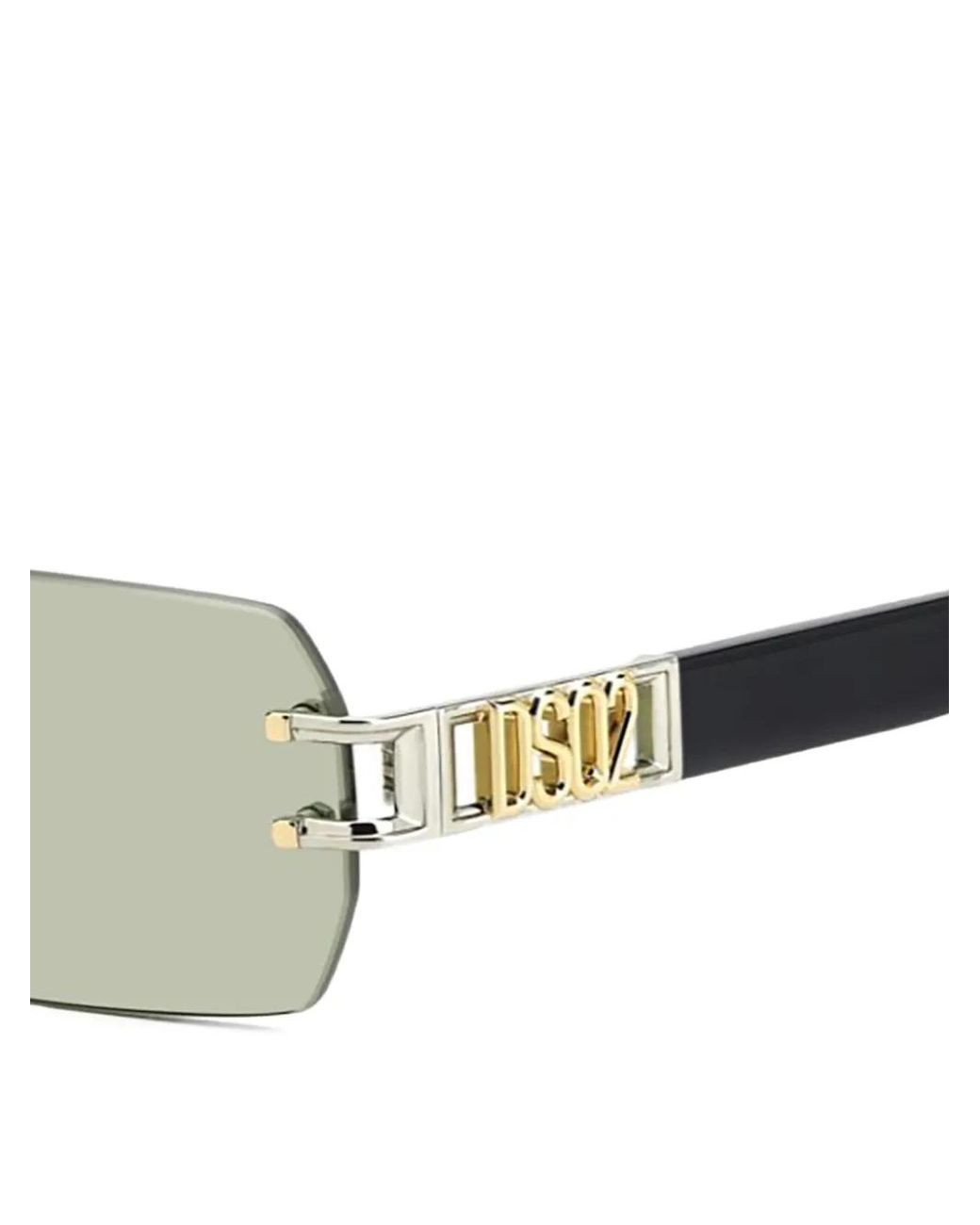 DSquared² Metallic Rectangle-Frame Sunglasses