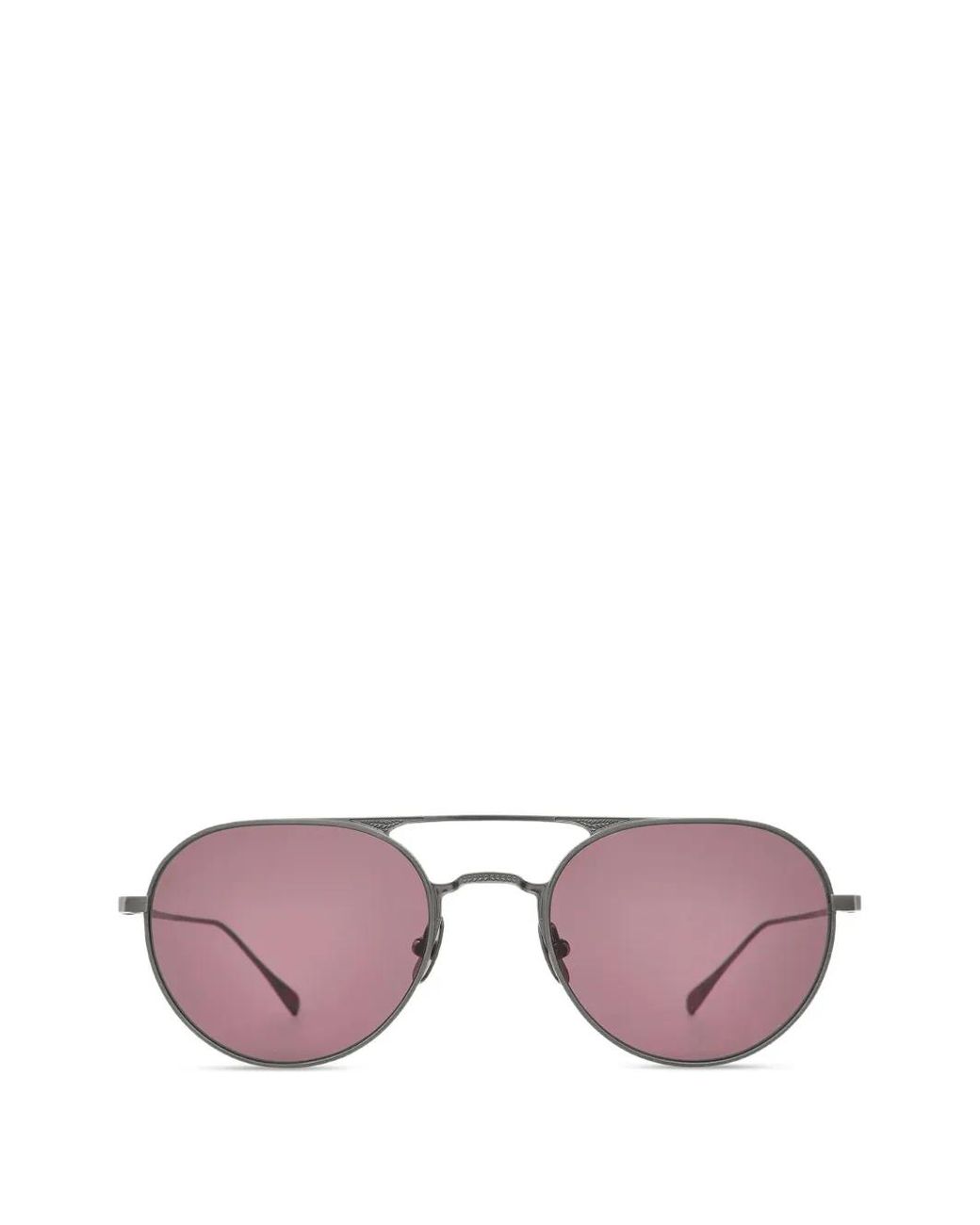 Garrett Leight Pink Benny J Pilot-Frame Sunglasses