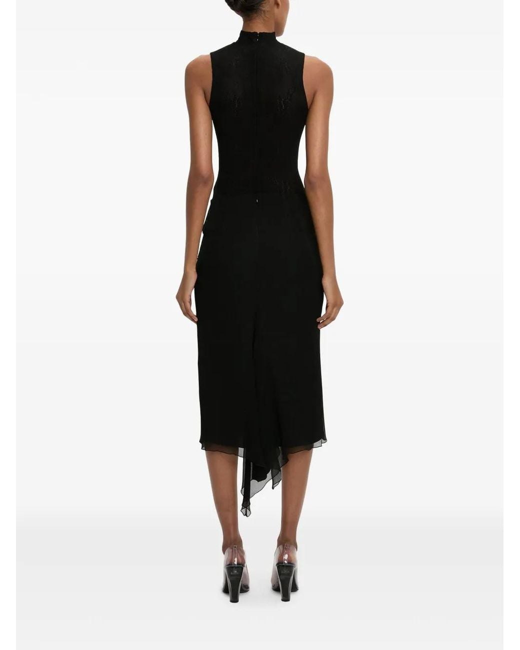 Victoria Beckham Black Corset-Style Skirt
