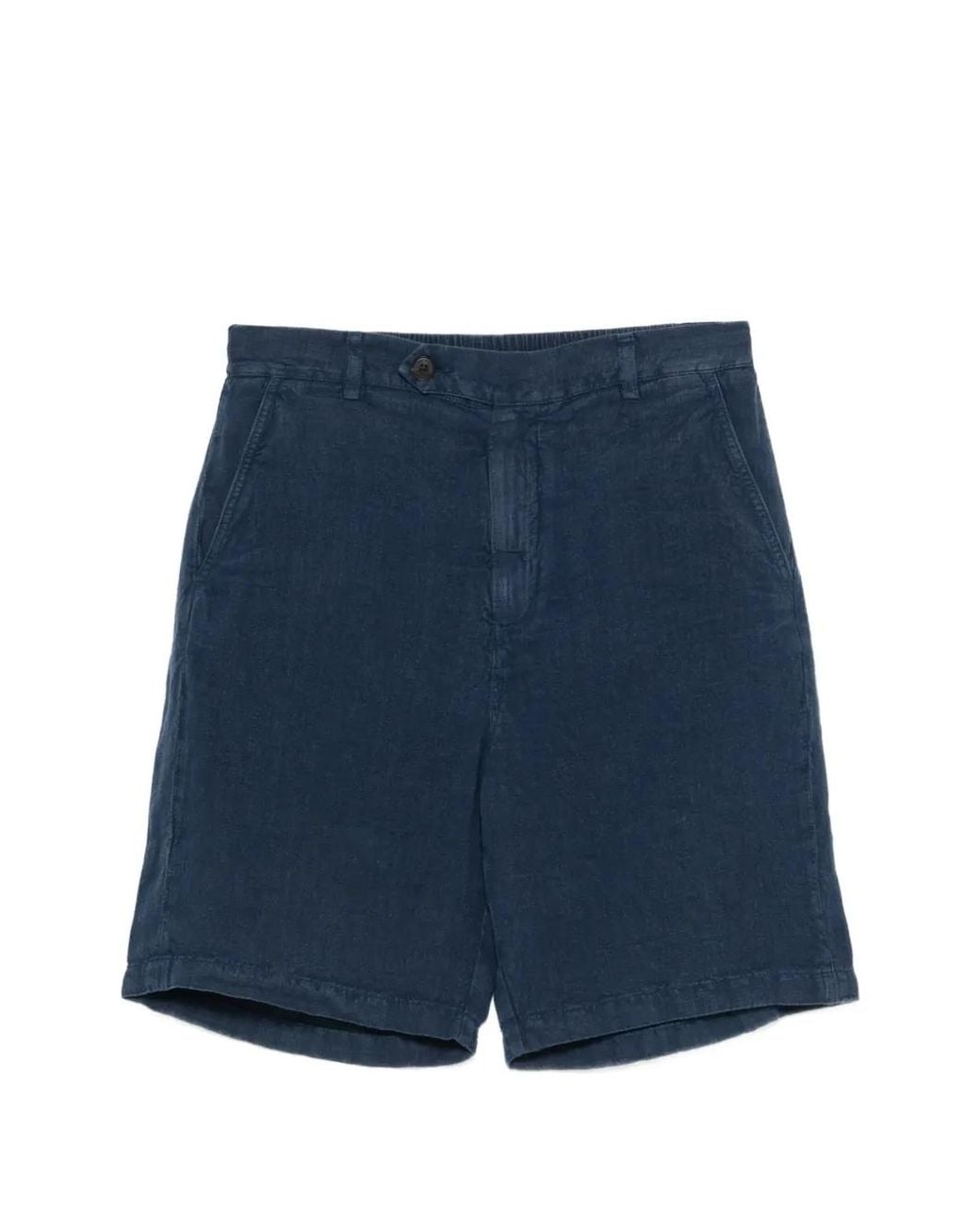 Mc2 Saint Barth Blue Bermuda En Lin for men