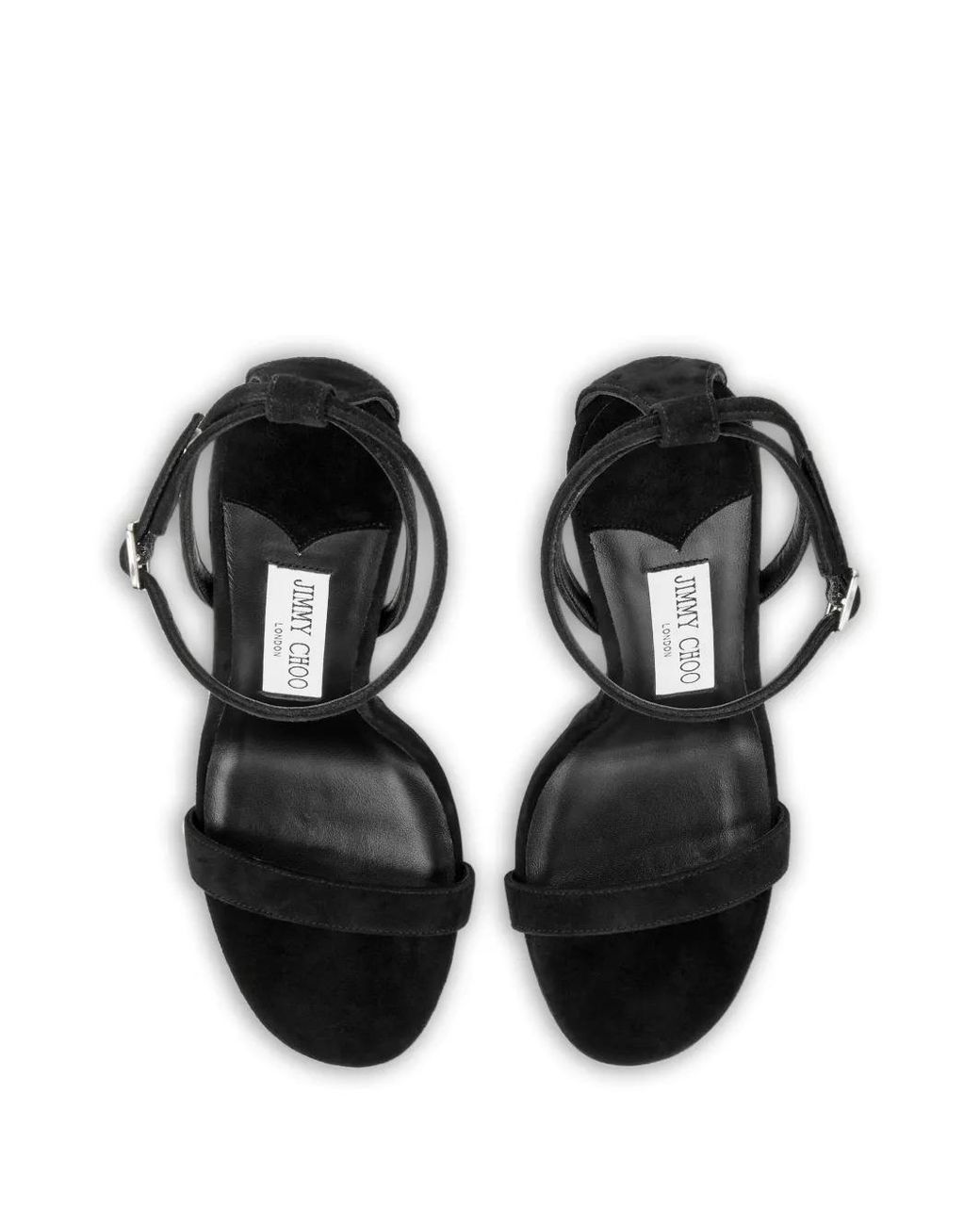 Jimmy Choo Black Moza Platform Sandals 120