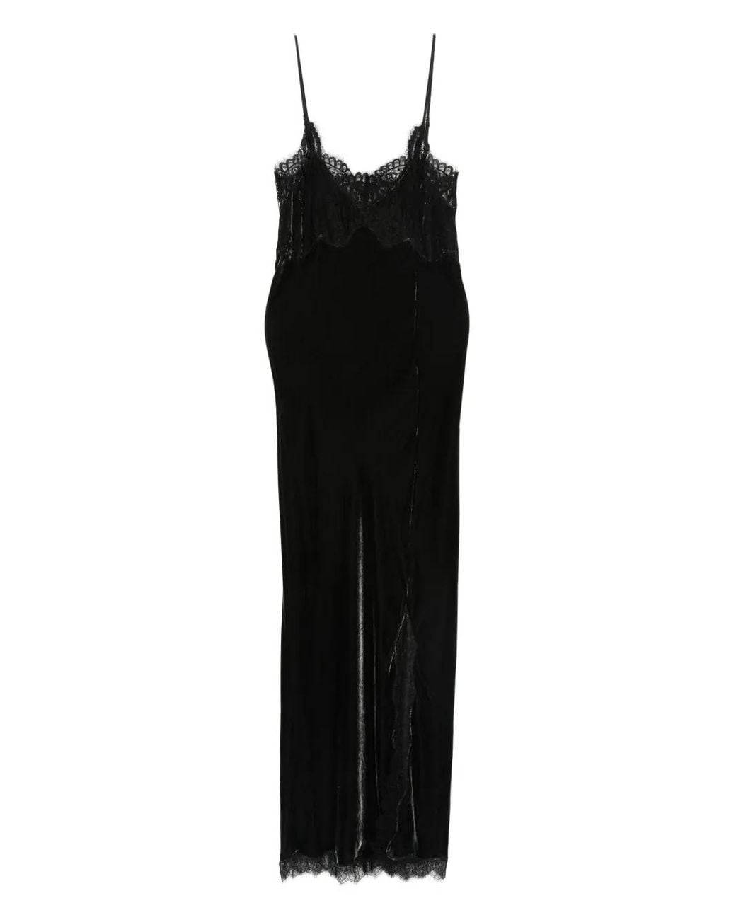 Herskind Micke Lace-Trim Slip Dress in Black | Lyst
