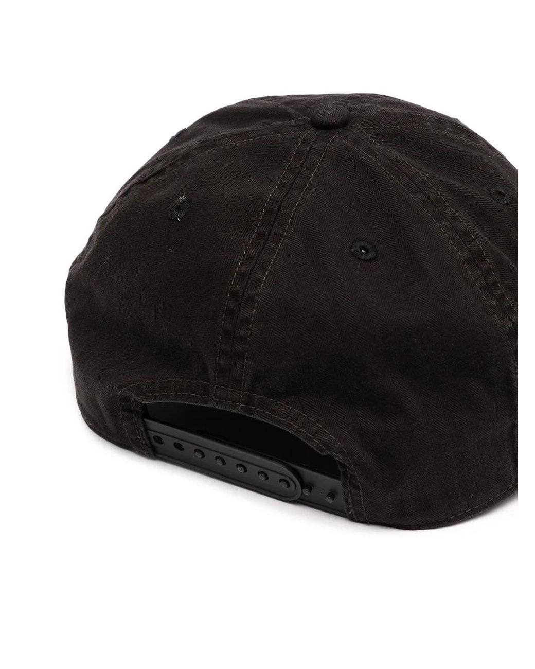 RRL Black Logo Patch Cap for men