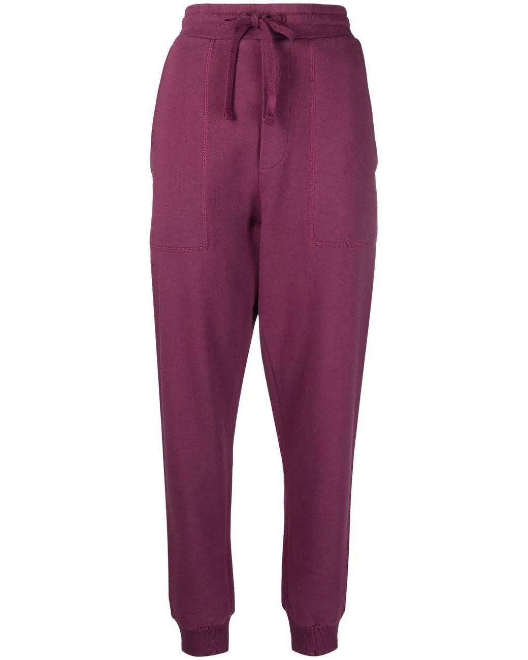 Nanushka Purple Embroidered-Logo Track Pants