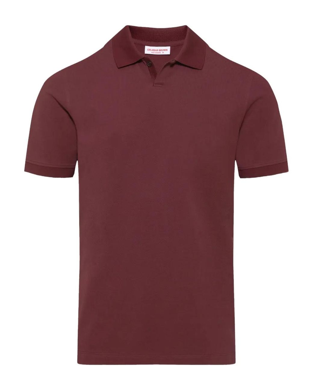 Orlebar Brown Red Bruno Short-Sleeve Polo Shirt for men