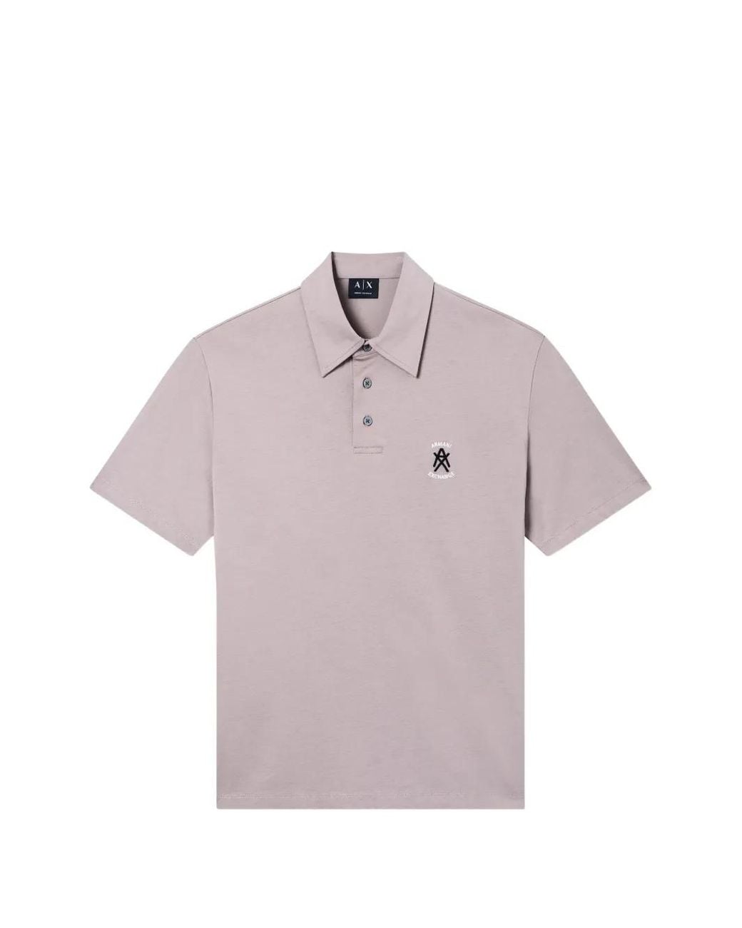 ARMANI EXCHANGE Gray Button Polo Shirt for men