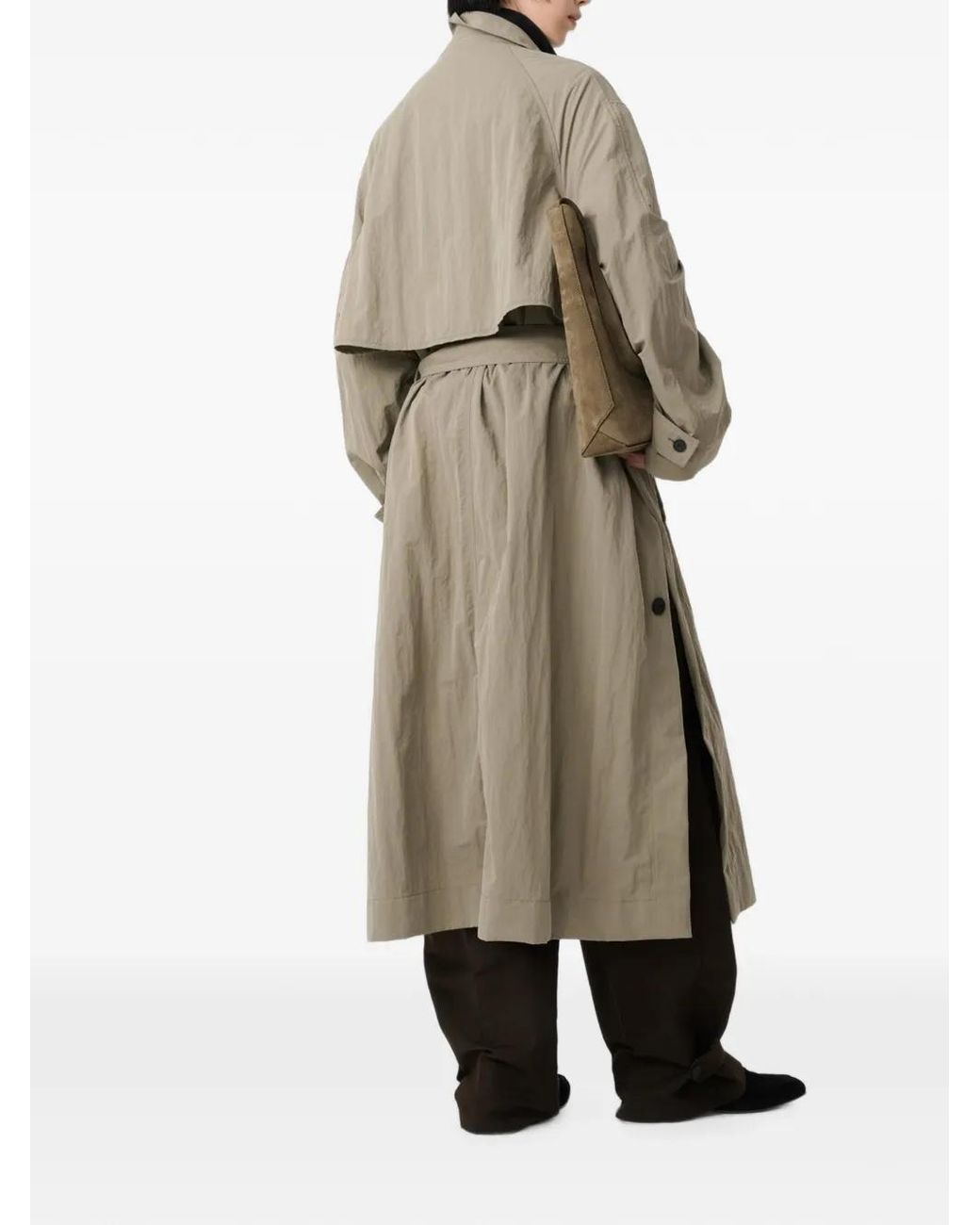 Studio Nicholson Brown Campion Water-Repellent Trench Coat