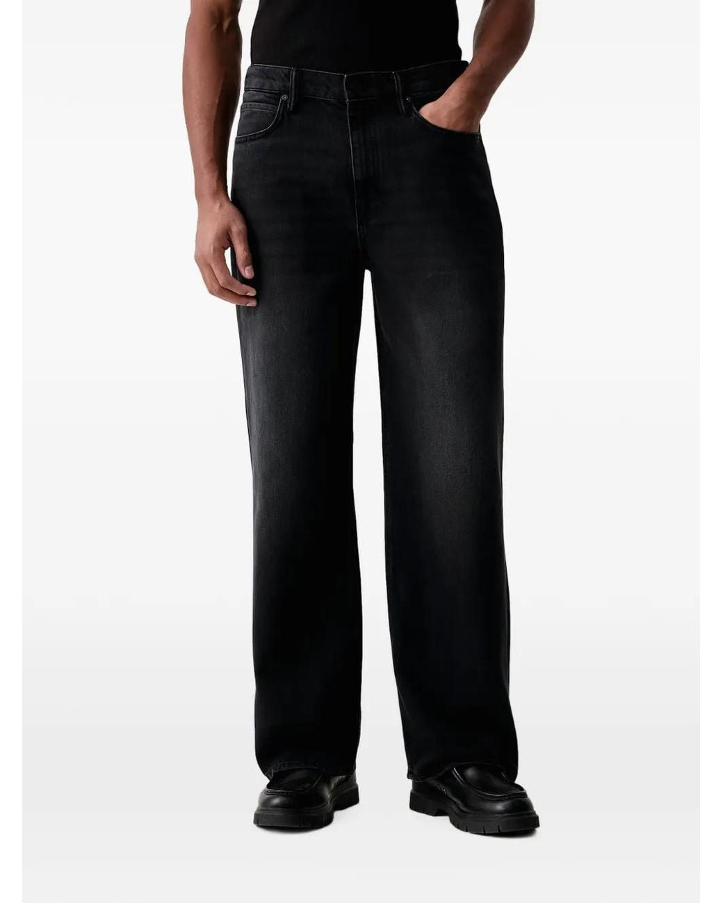 Vaqueros Rectos AllSaints de hombre de color Black