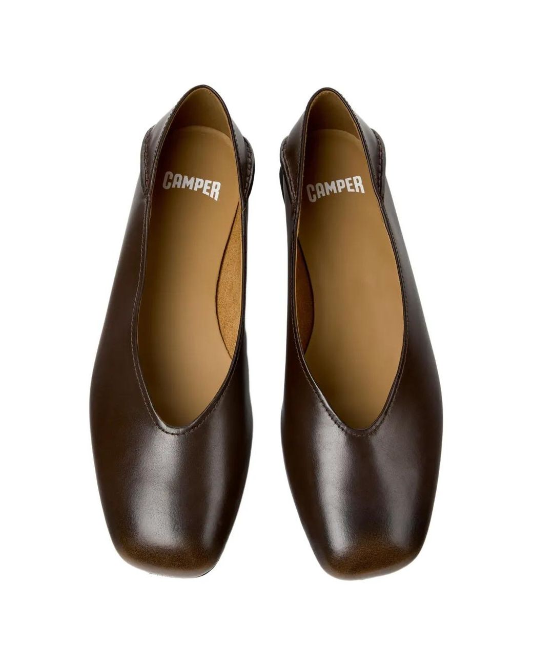 Camper White Casi Myra Ballet Flats