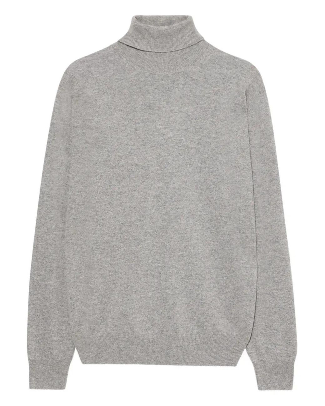Brooks Brothers Gray Cashmere Turtleneck Sweater for men