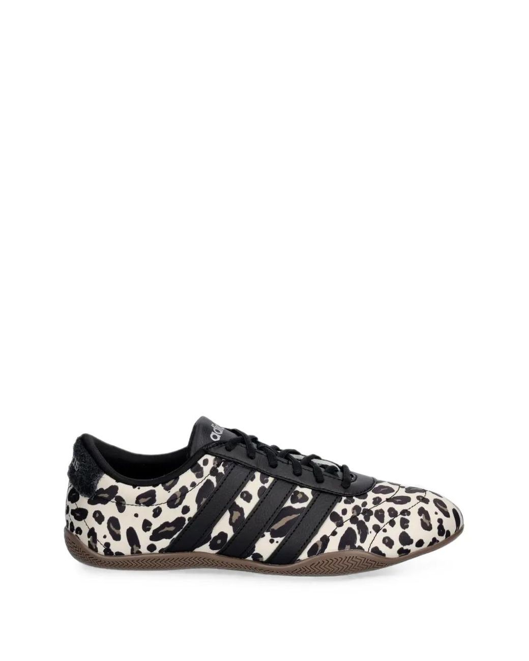 Adidas White Leopard-Print Sneakers