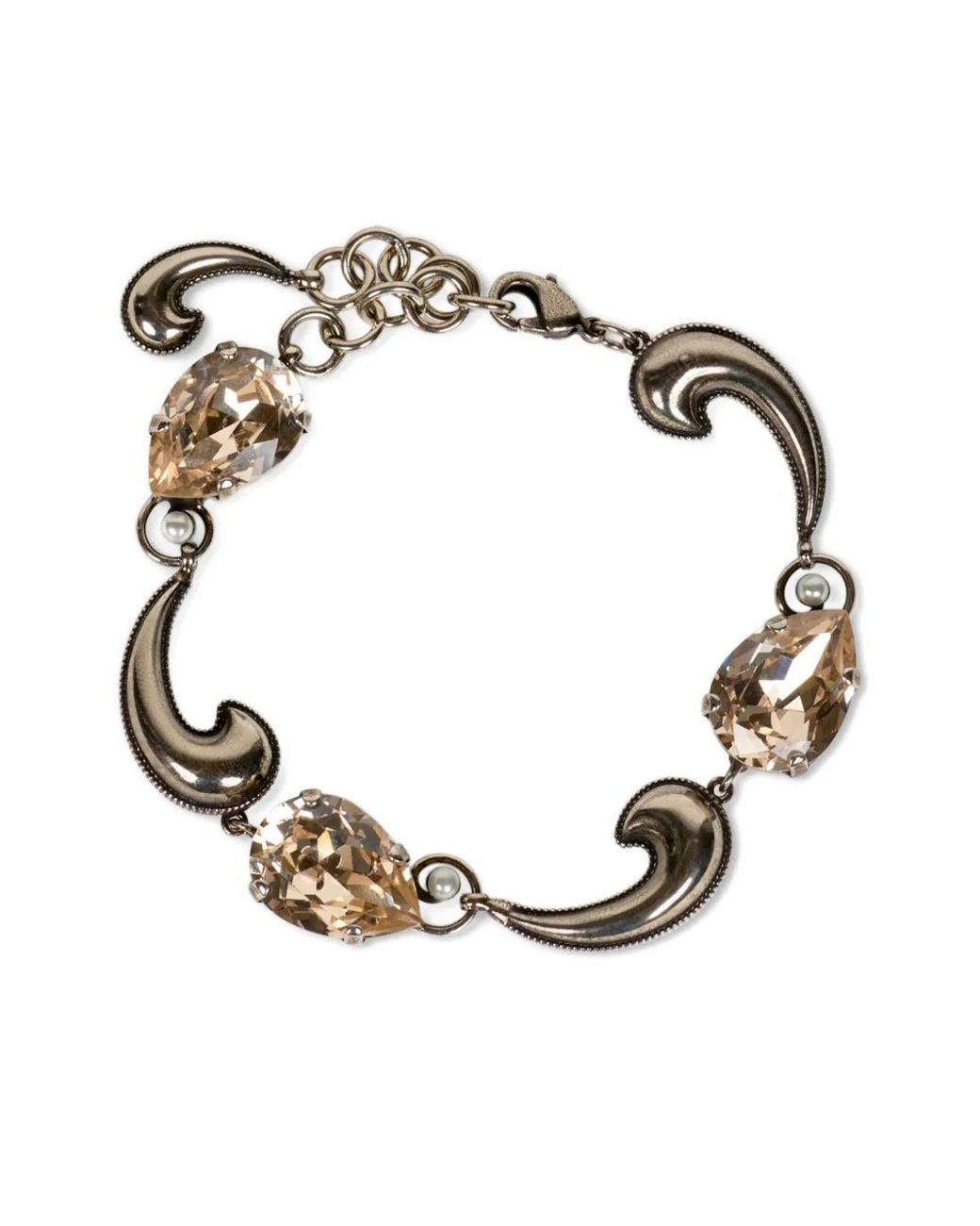 Etro Metallic Bracelet Serti De Cristaux