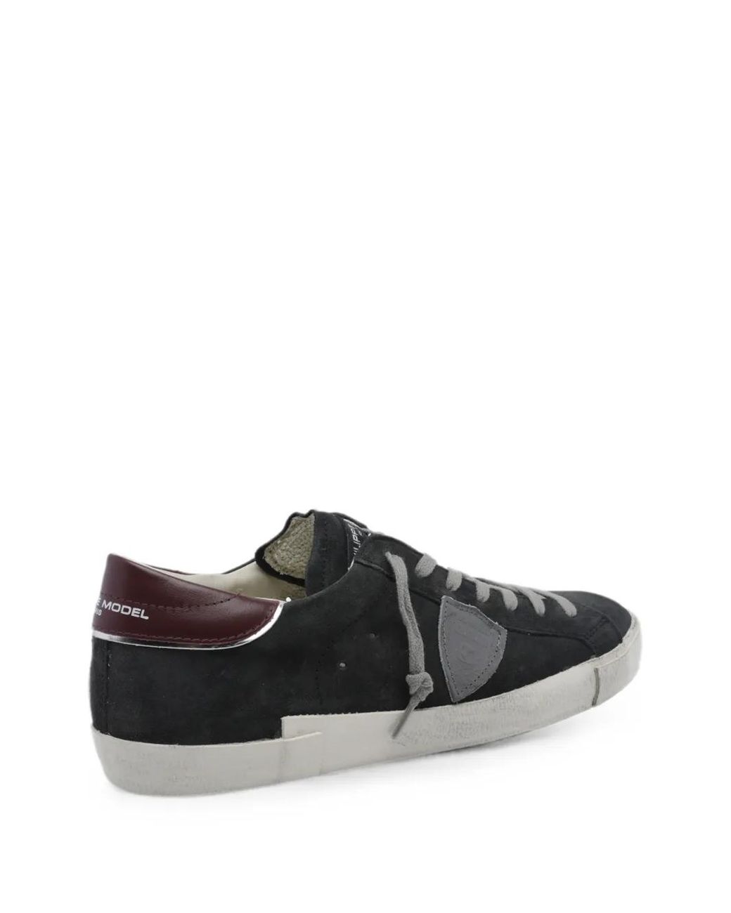Philippe Model Black Prsx Suede Sneakers for men