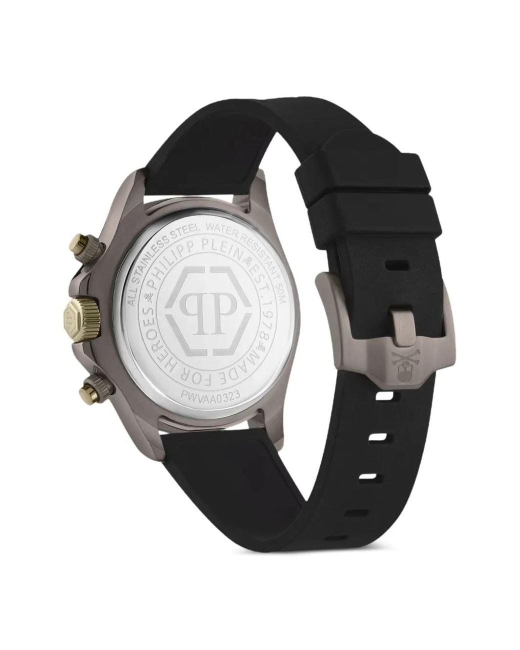 Philipp Plein Black Nobile Racing 43Mm for men