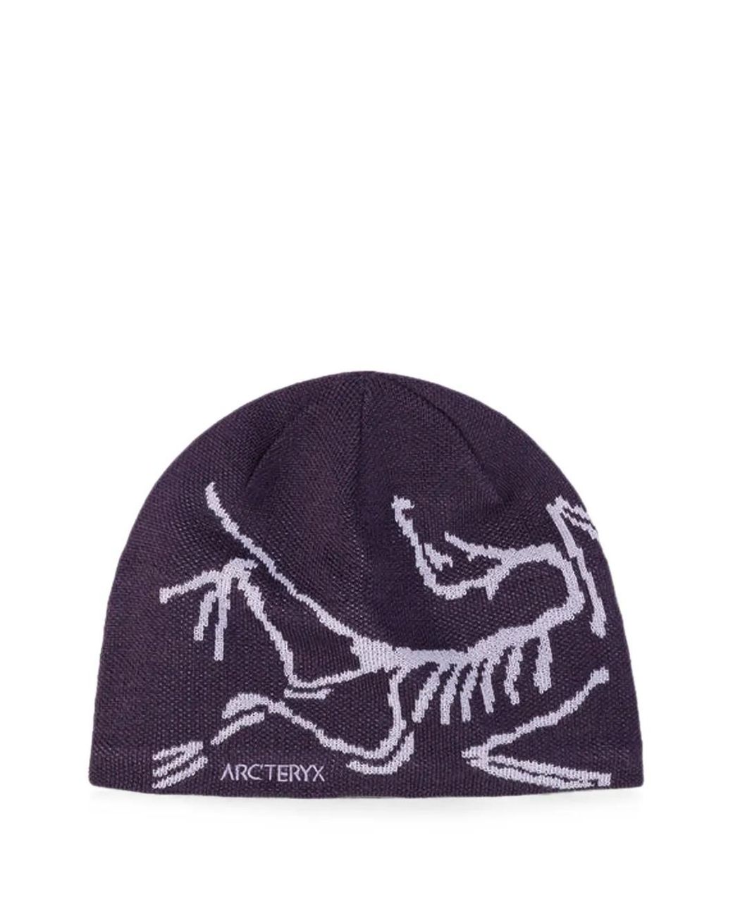 Arc'teryx Purple Bird Head Beanie Hat for men