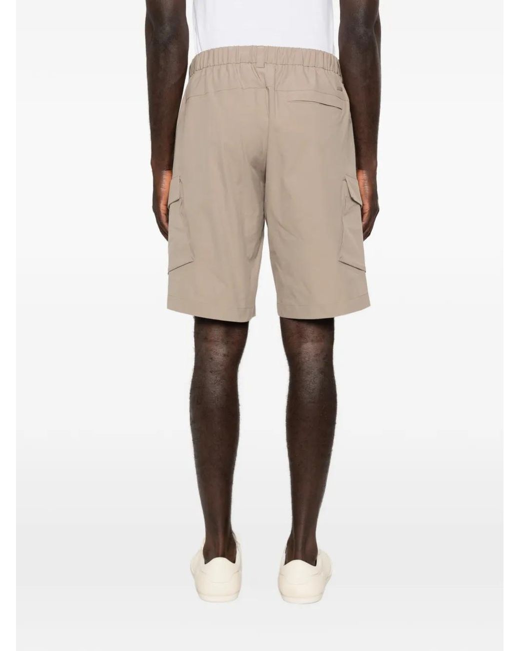 Herno Natural Polyester Cargo Shorts for men