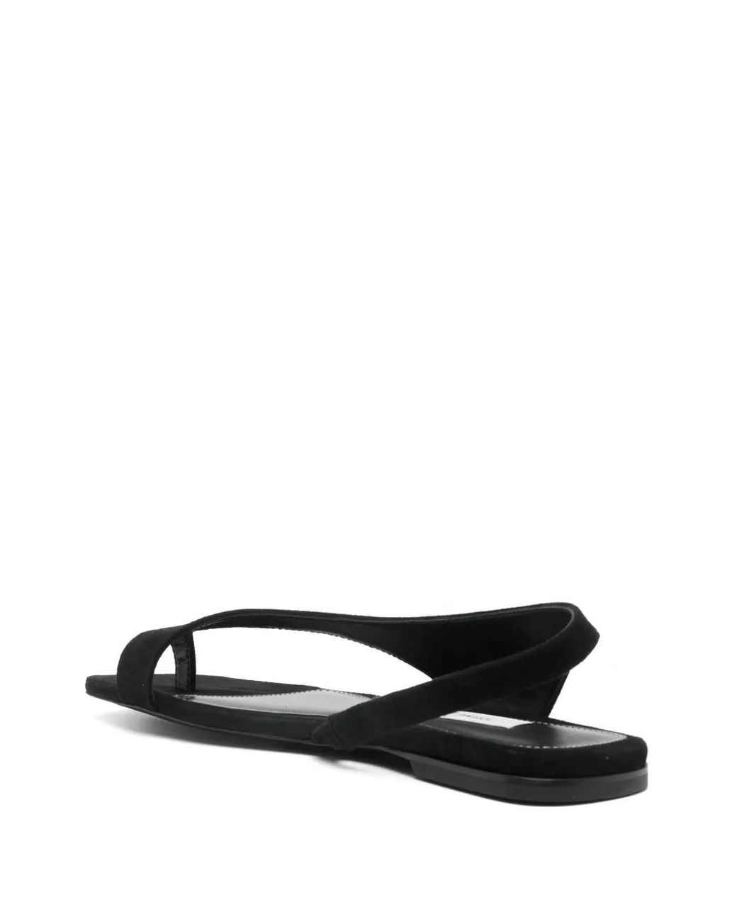 Totême Black Suede Sandals