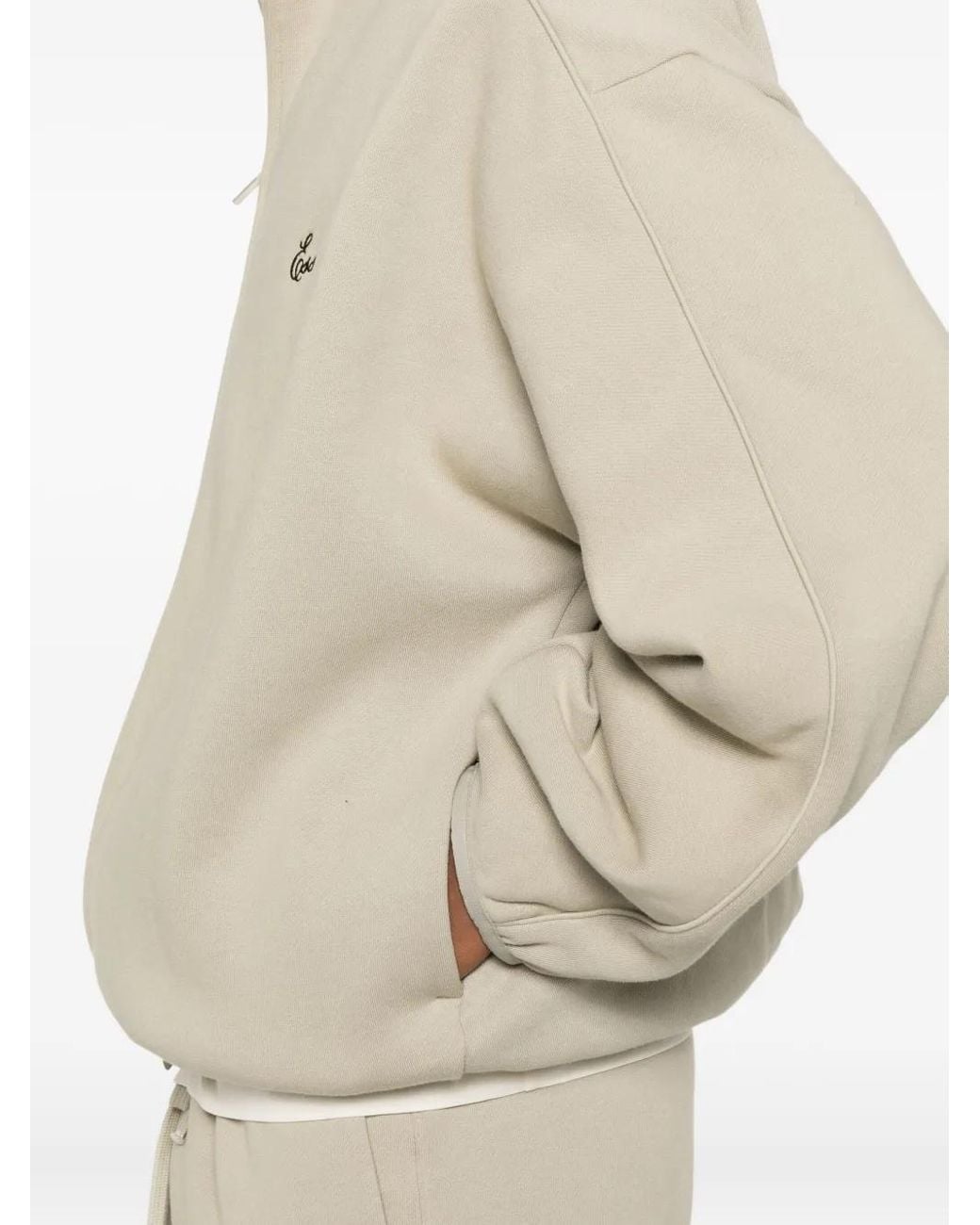 Fear Of God Natural High-Neck Zip-Up Sweatshirt for men