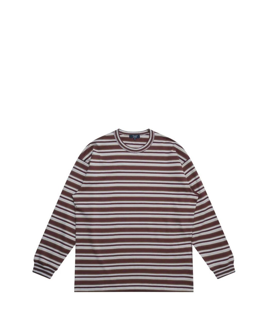Comme des Garçons Red Striped Long-Sleeve T-Shirt for men