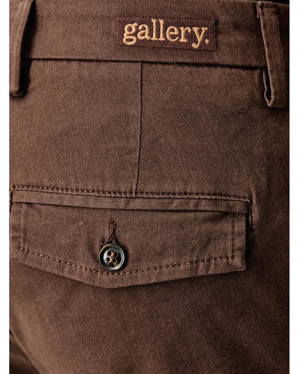 Mos Mosh Brown Hunt Button-Fastening Trousers for men