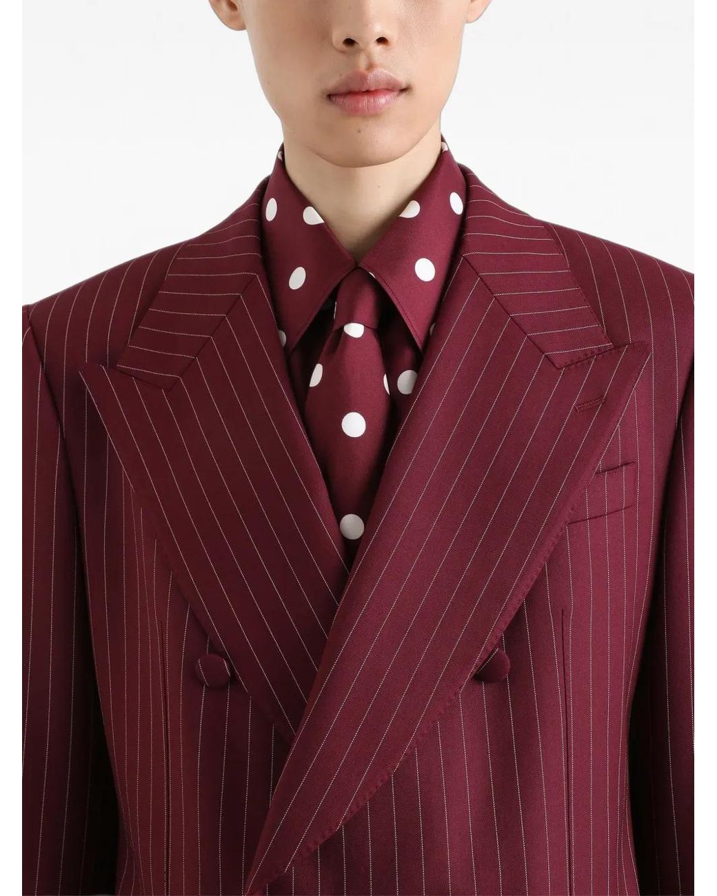 Dolce & Gabbana Purple Double-Breasted Martini Suit for men