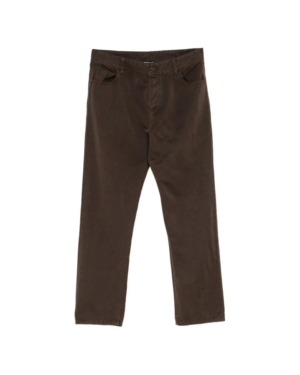 James Perse Gray Cotton-Linen Twill Trousers for men