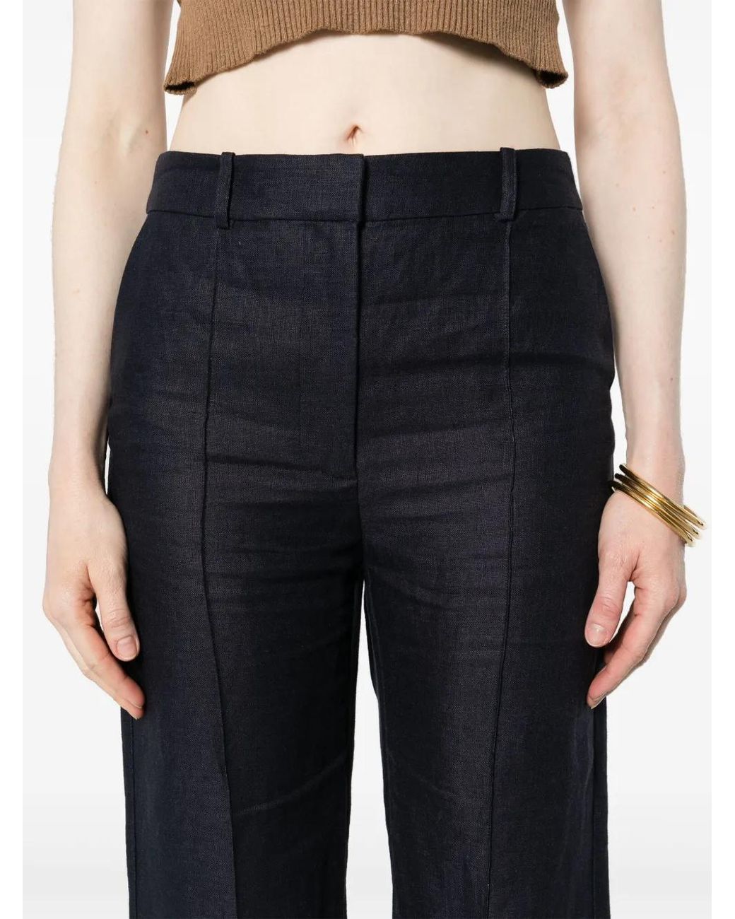 Zimmermann High Waist Flared Broek in het Blue