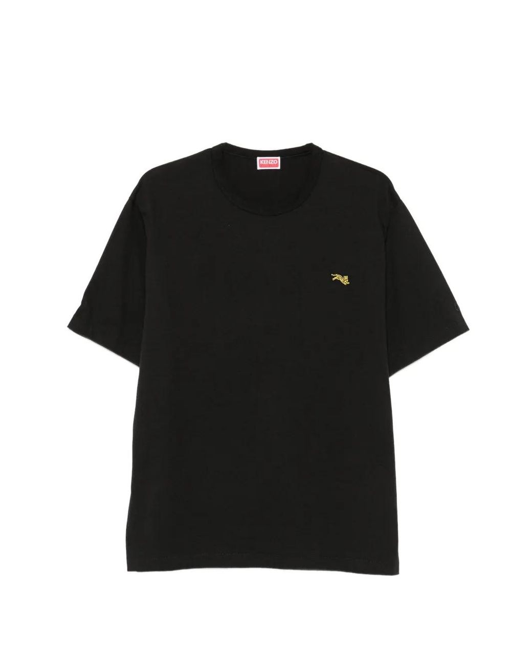 KENZO Jumping Tiger T-Shirt Met Patch in het Black voor heren