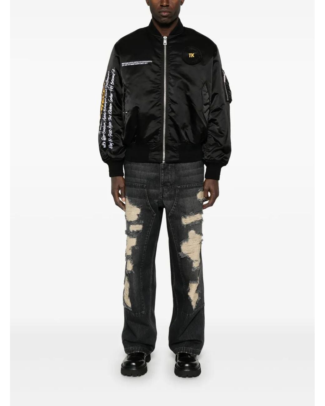 Etudes Studio Black Tk Bomber Jacket