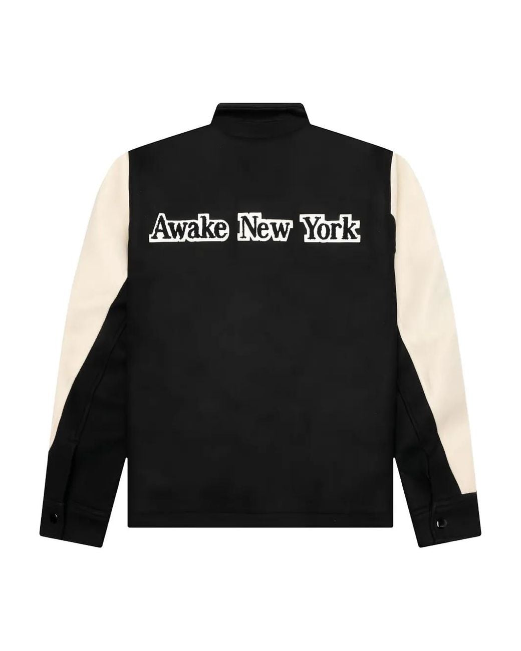 AWAKE NY Black Panelled Bomber Jacket for men