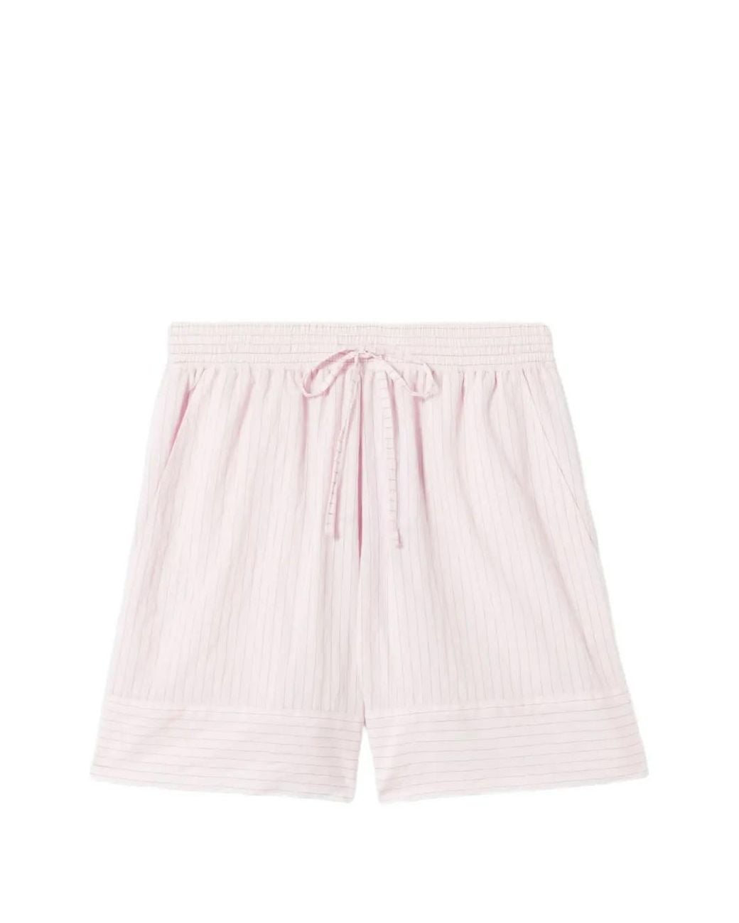 Claudie Pierlot Pink Striped Drawstring Shorts
