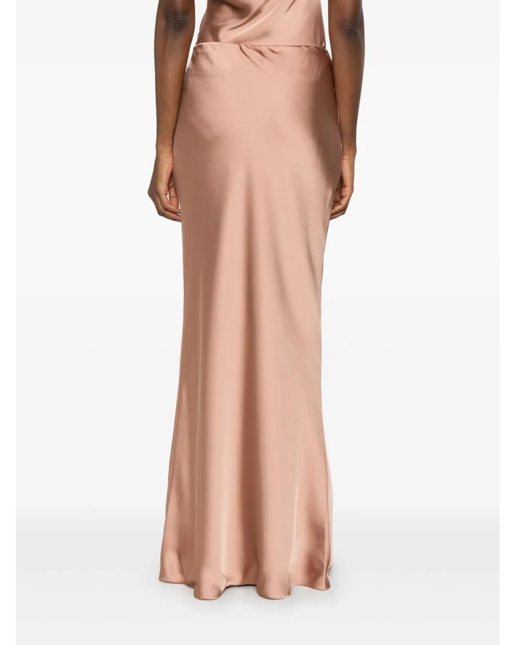 Norma Kamali Pink Bias Obie Skirt