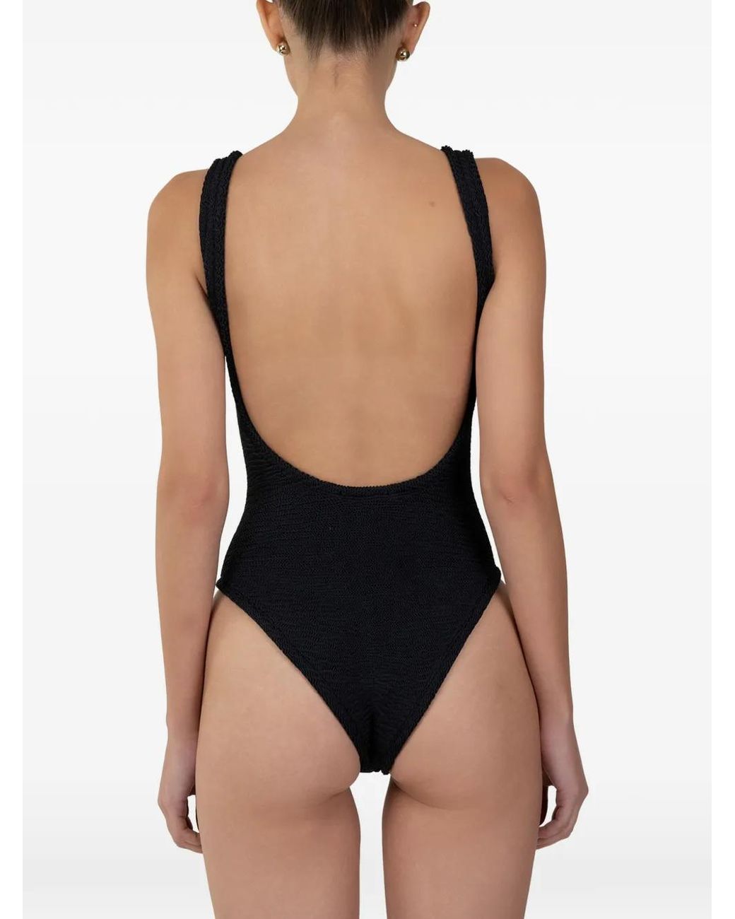 Paramidonna Black Holly Textured Swimsuit
