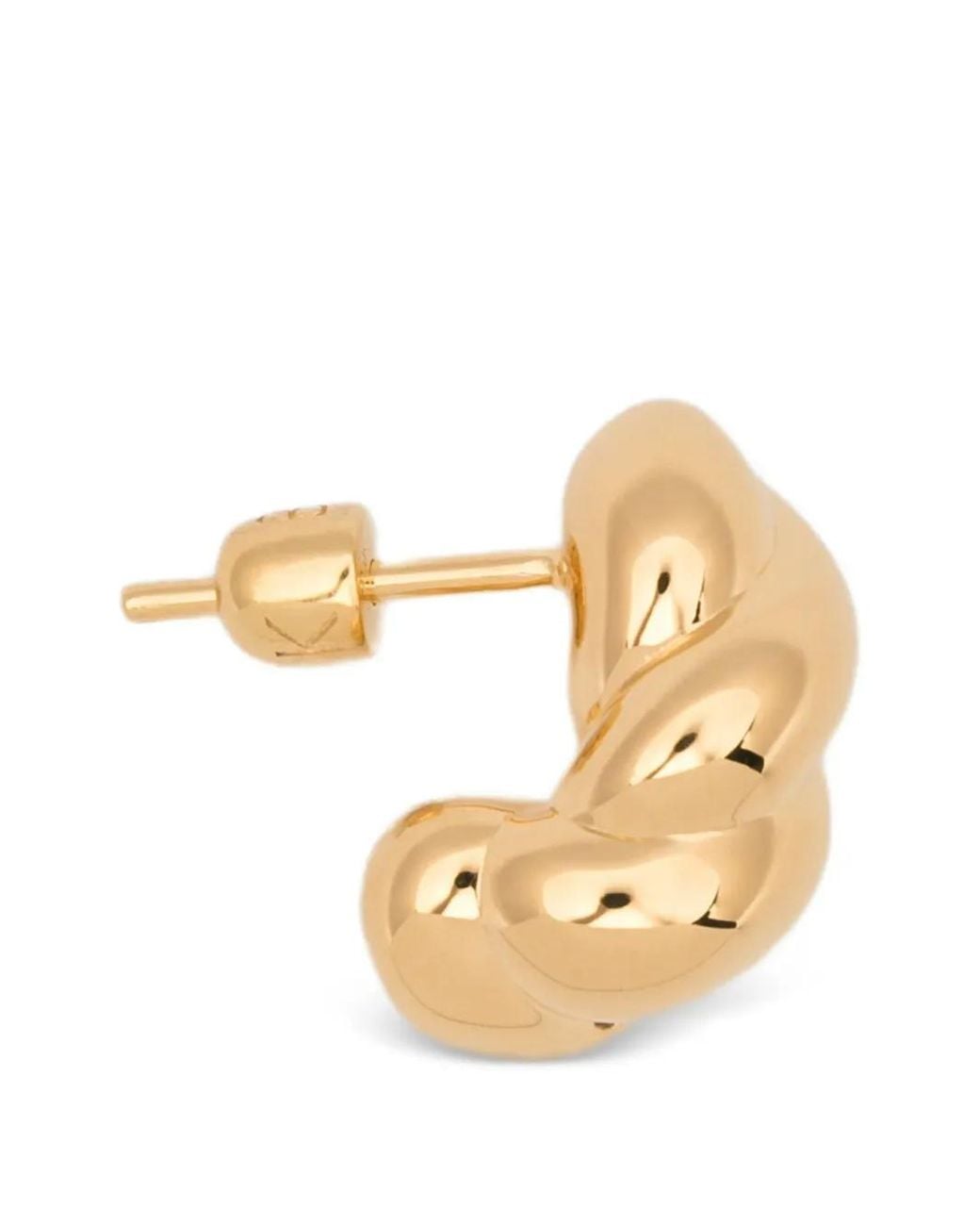 Maria Black Metallic Robe Twisted Earring