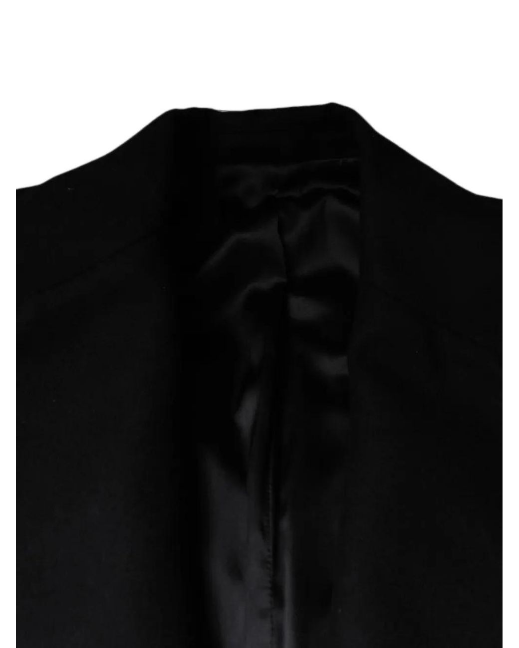 Dolce & Gabbana Black Double-Breasted Wool Jacket for men