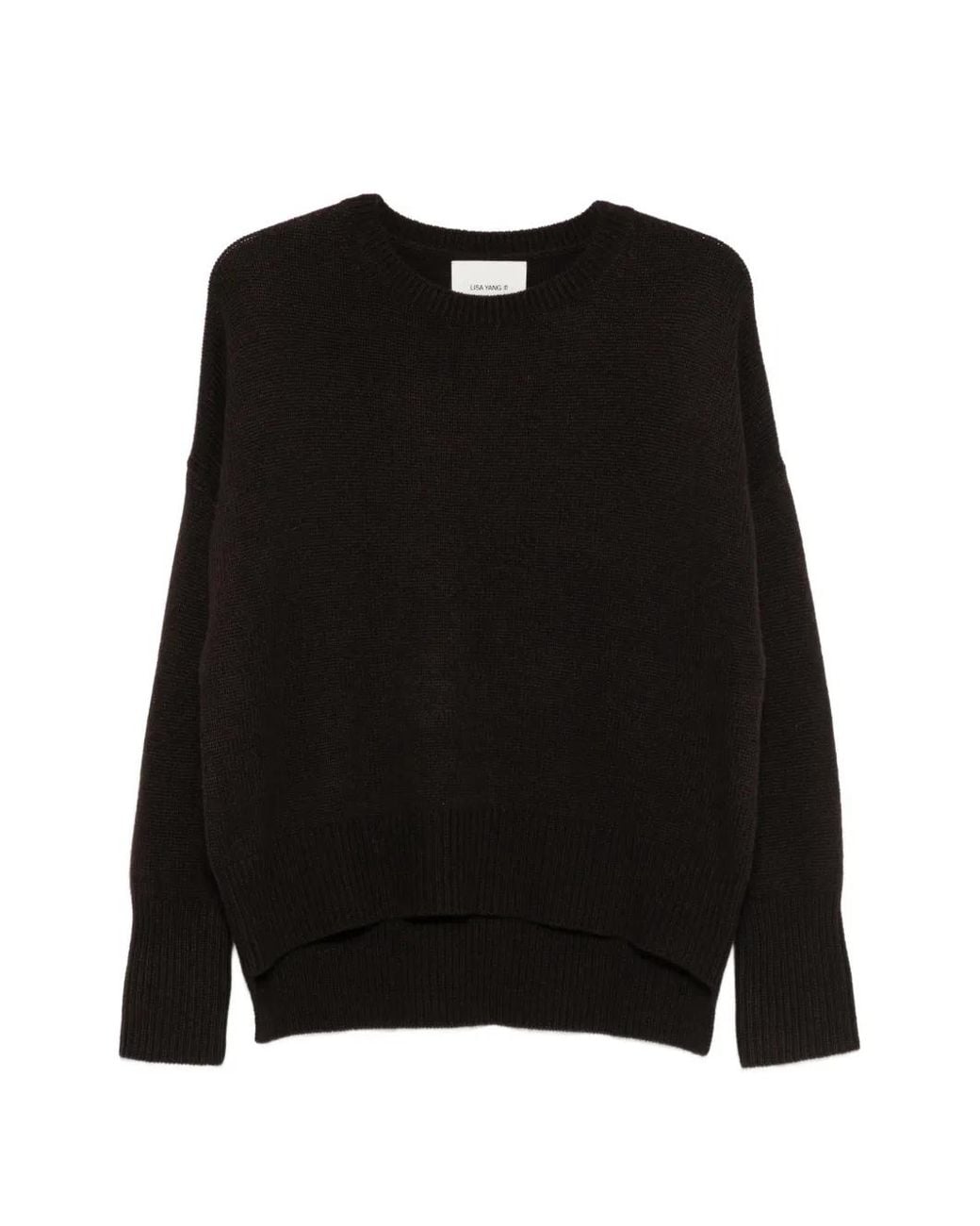 Lisa Yang Black Crew-Neck Sweater