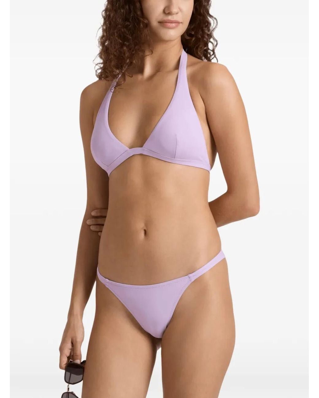 Vilebrequin Purple Tanga Bikini Bottoms