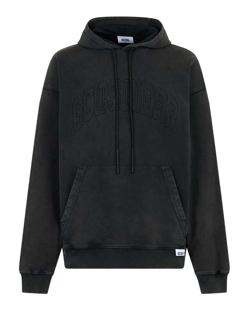 Gcds Black Cotton Hoodie for men