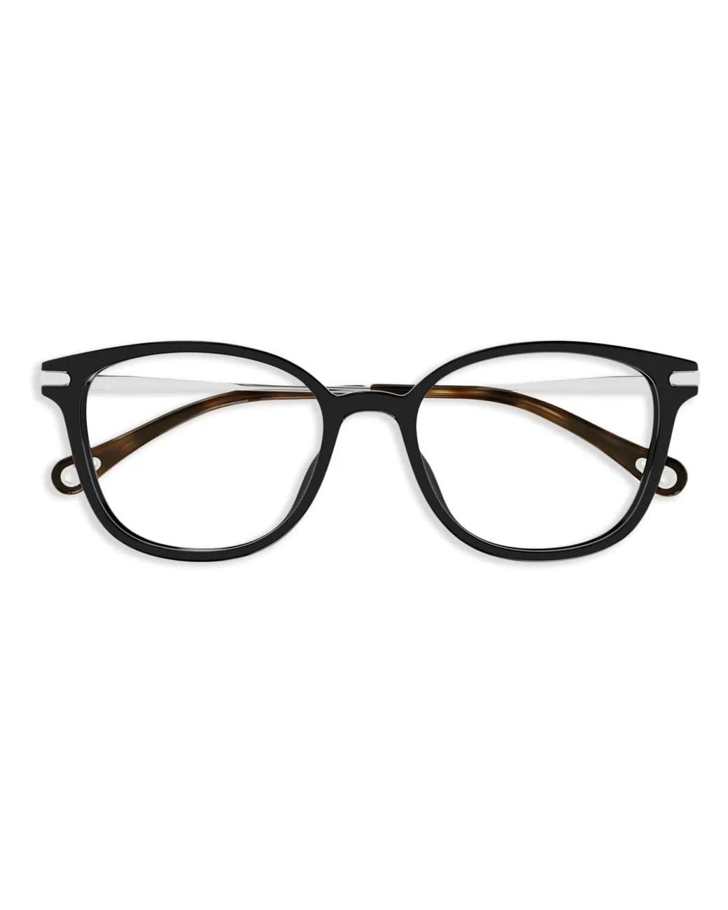 Chloé Black Brille Mit Eckigem Gestell
