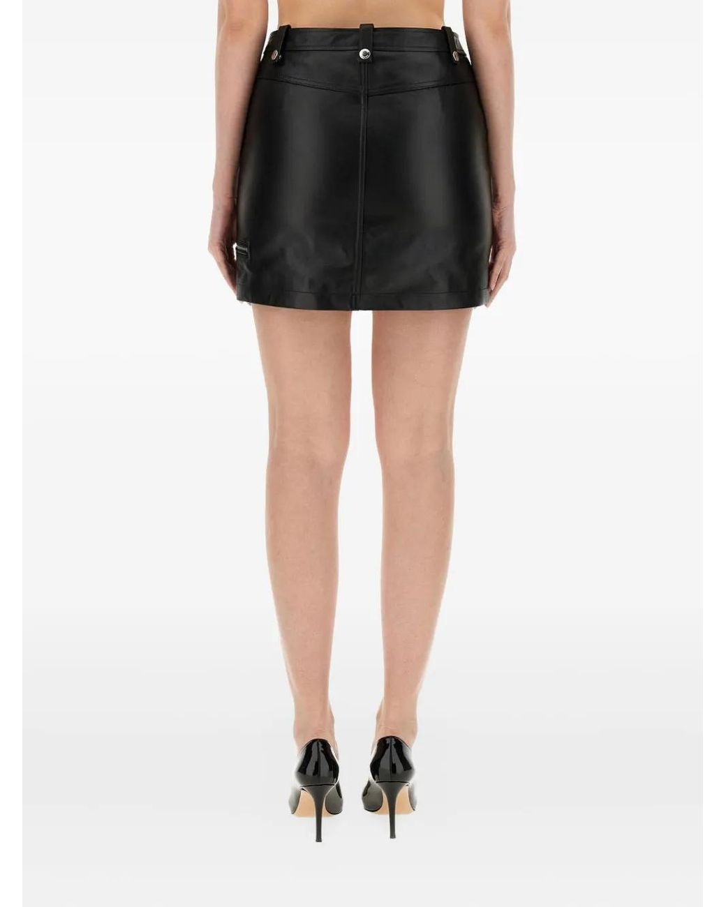 Moschino Black Zip Pocket Skirt