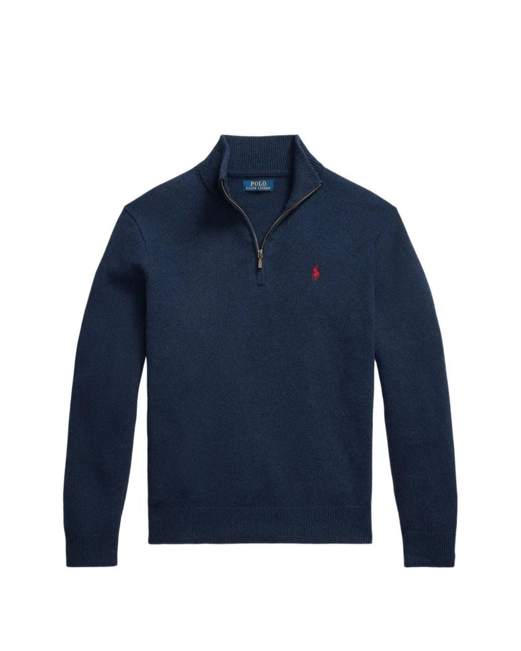 Polo Ralph Lauren Blue High-Neck Sweater for men
