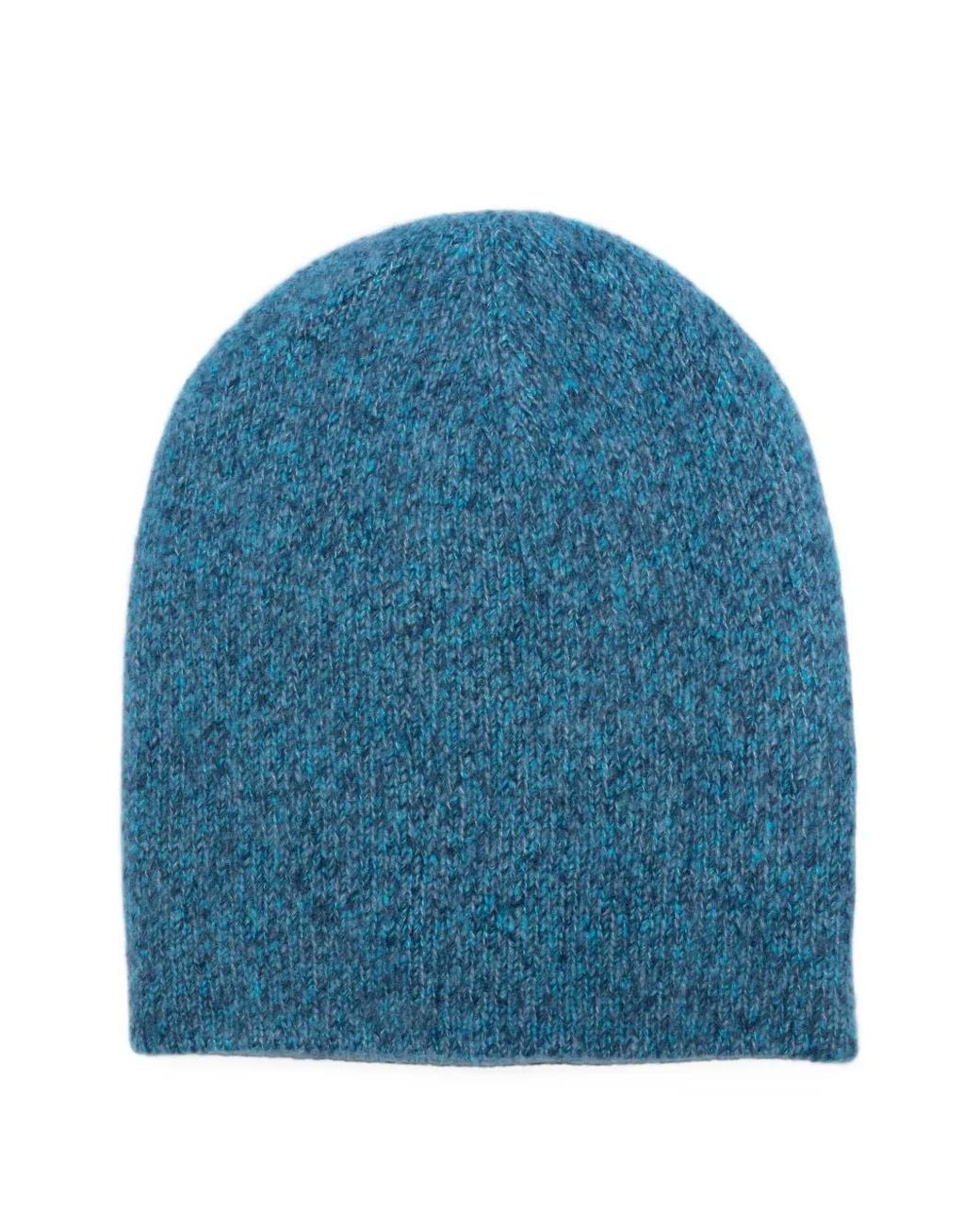 Frenckenberger Blue Fine-Knit Beanie Hat for men