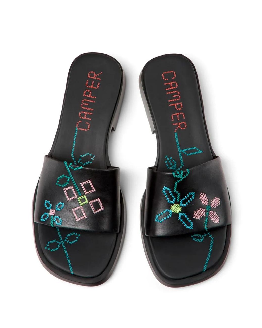 Camper X Twins Dana Sandals in Black | Lyst